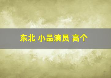 东北 小品演员 高个